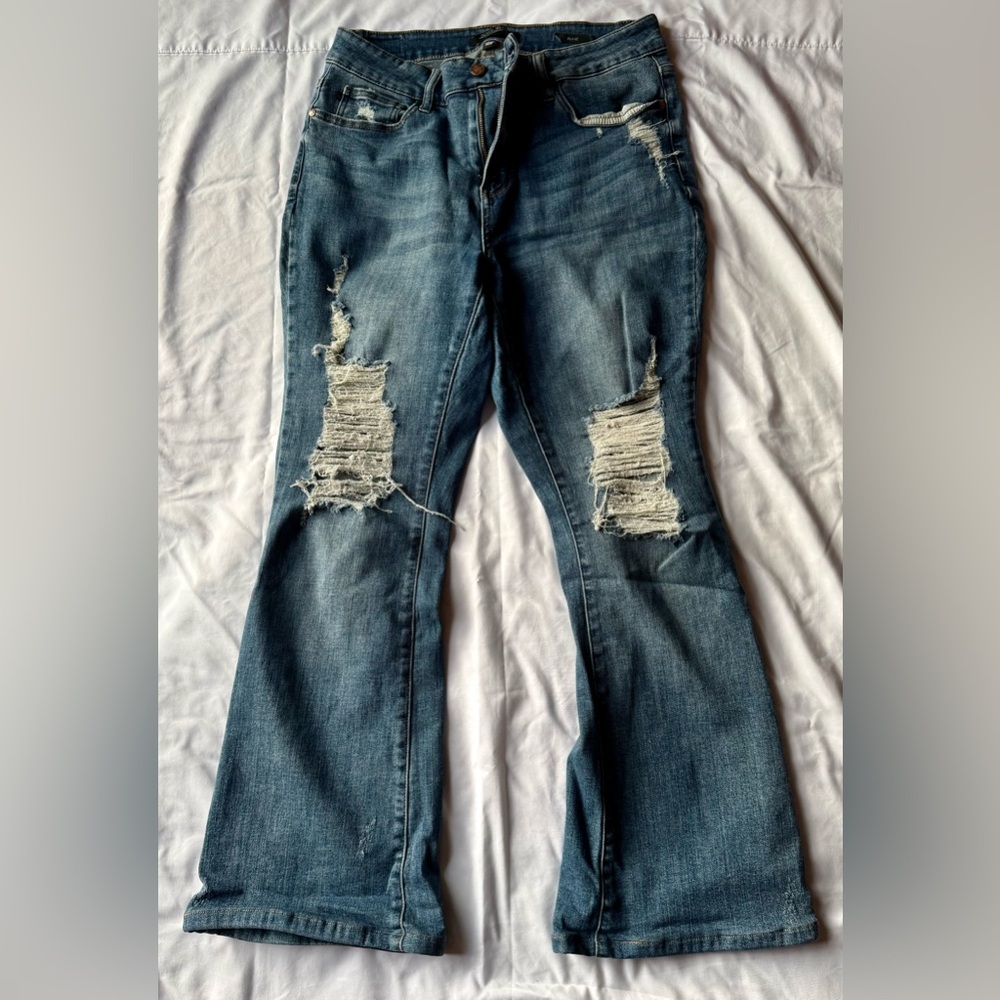 Judy Blue boutique denim flare leg
Size 14W